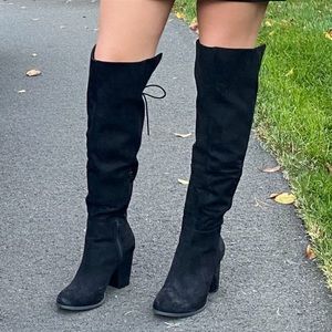 Above the Knee black boots
